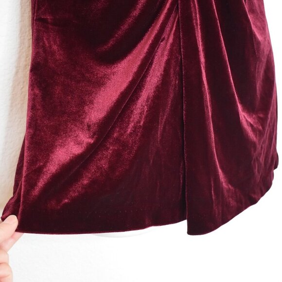 NY & Co Velvet Babydoll Top Sz S Whimsigoth Boho Holiday Cocktail Party NWT - Picture 7 of 13